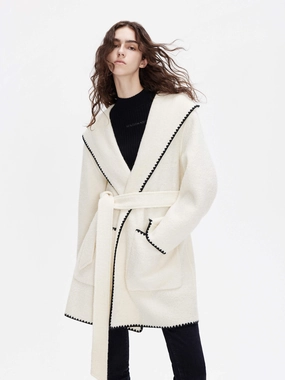 Include Belted Wool Coat AntiStatic Inner Layer Weekend Casual