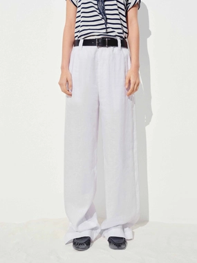 Linen Straight Trousers Chic Comfort Cool Comfort
