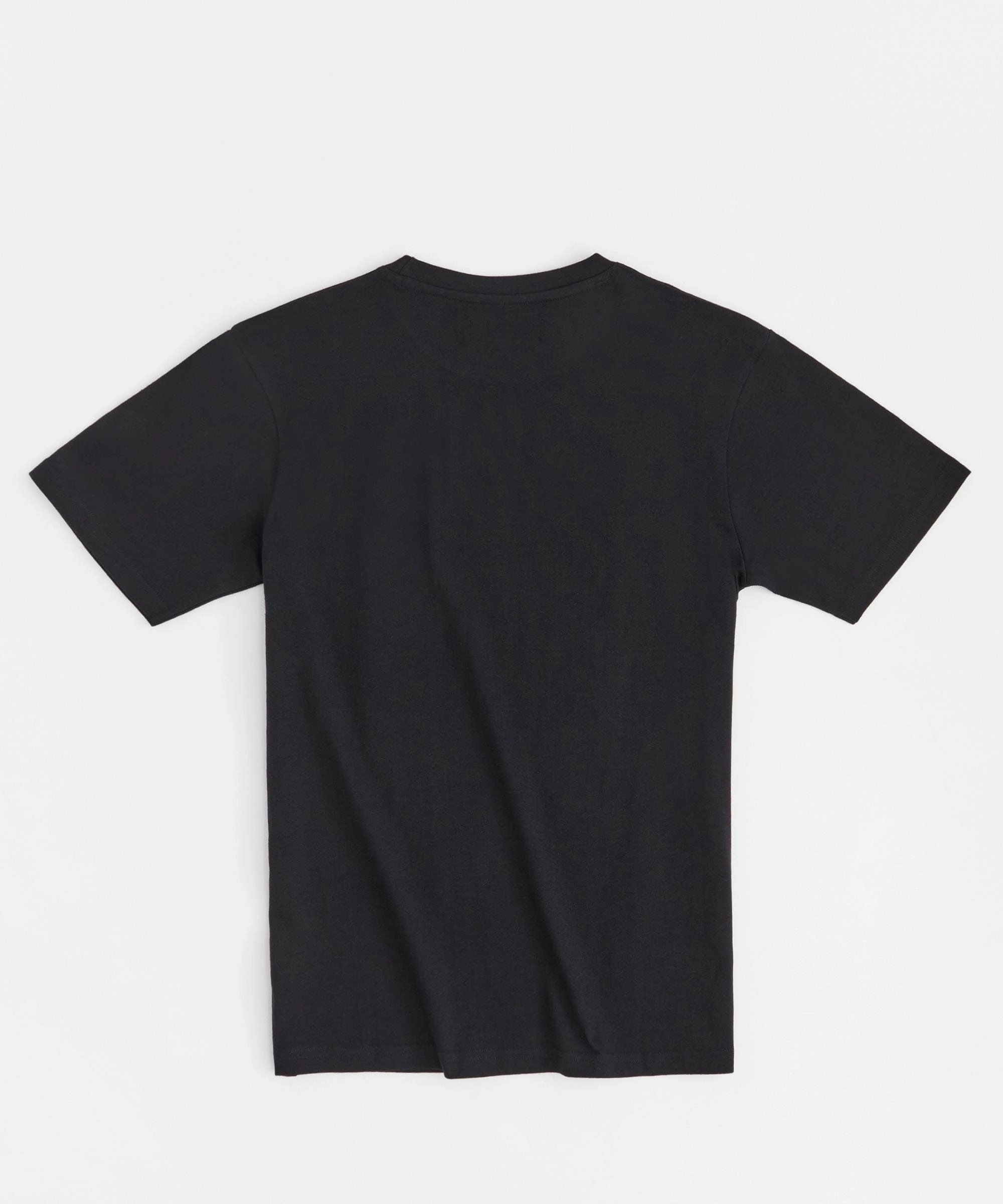 Multi Panel Design Dripfather Applique Short Sleeve Tee - Black
