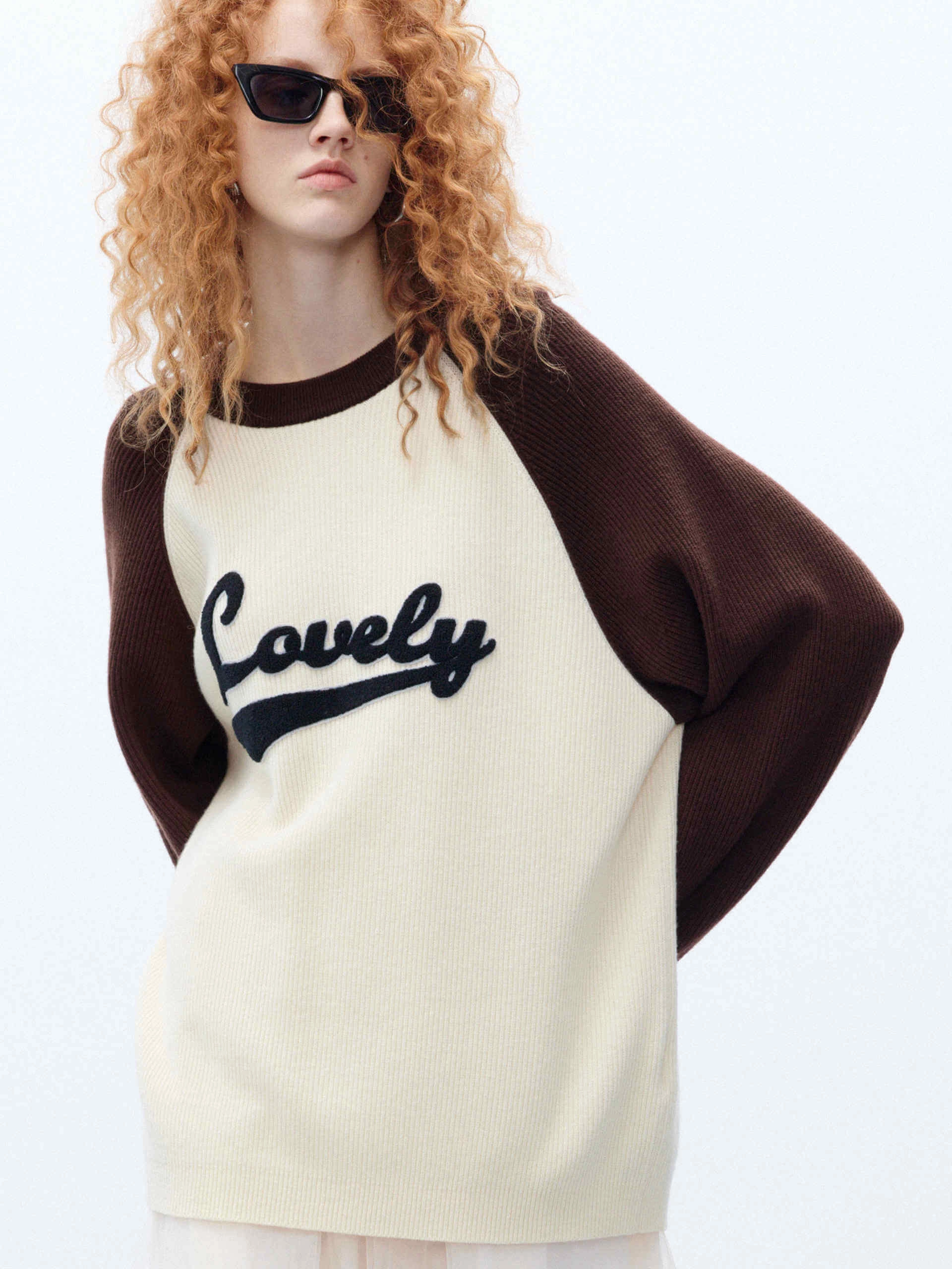 NonIrritating Stitching ComfortStretchFit Two Tone Wool Sweater