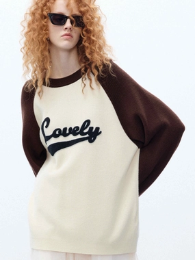 Luxurious Feel Two Tone Wool Sweater