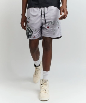 Seamless construction EasyClean Stay True Multi Print Mesh Shorts - Grey