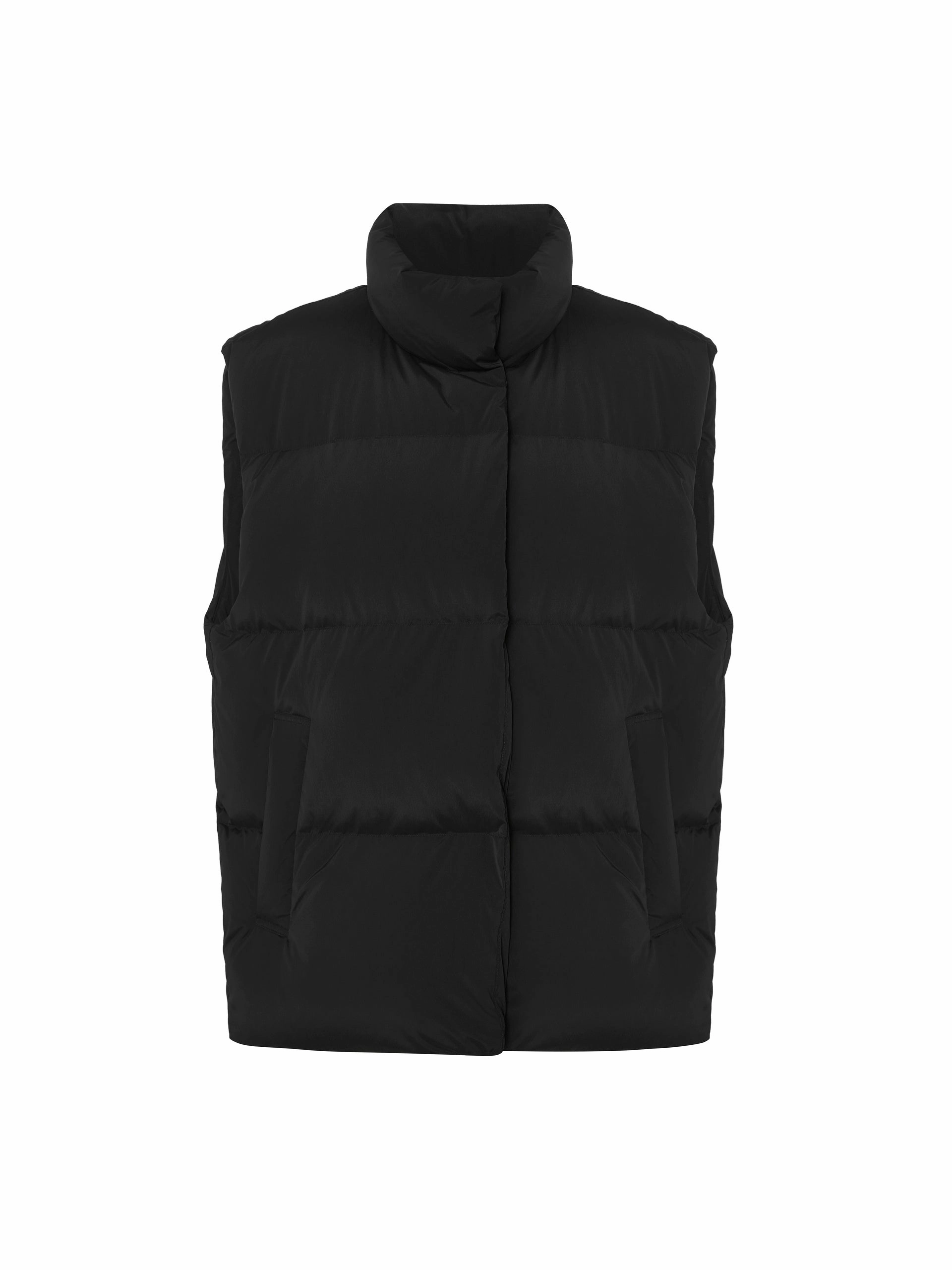 Down Feather Quilted Vest Auxiliary Attachment Points