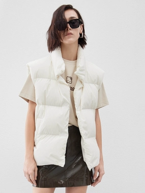Soft Touch Lining Bonded seams Down Feather Quilted Vest