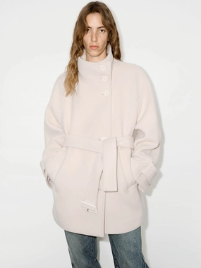 Casual Fit Layer Double Faced Midi Coat