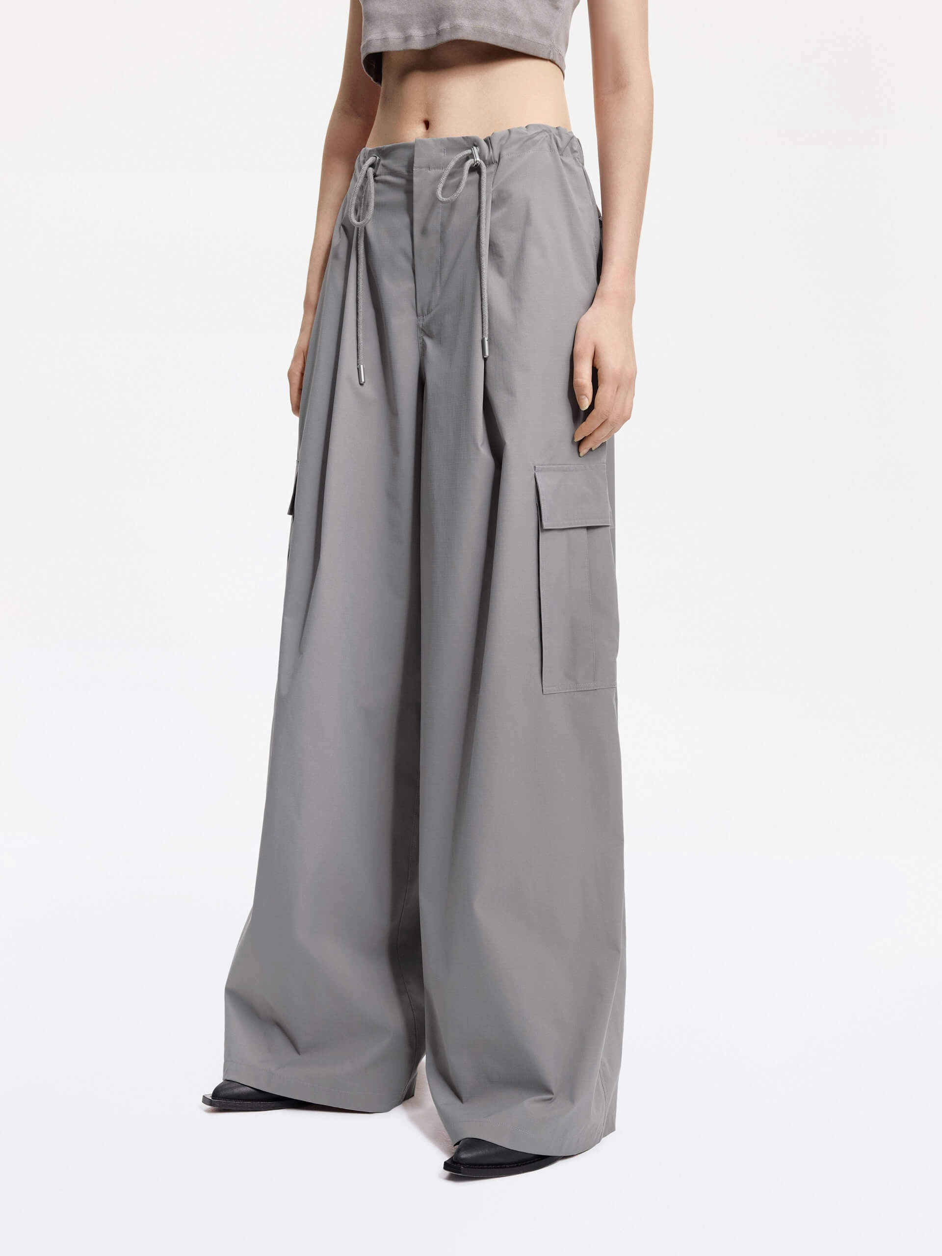 Drawstring Detail Cargo Pants Perfect Shape