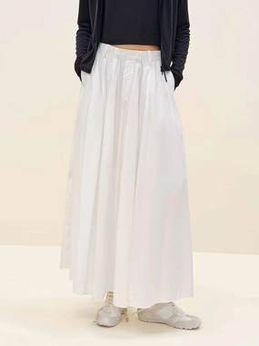 Drawstring Pleated Skirt Everyday Must-have Skinny Fit