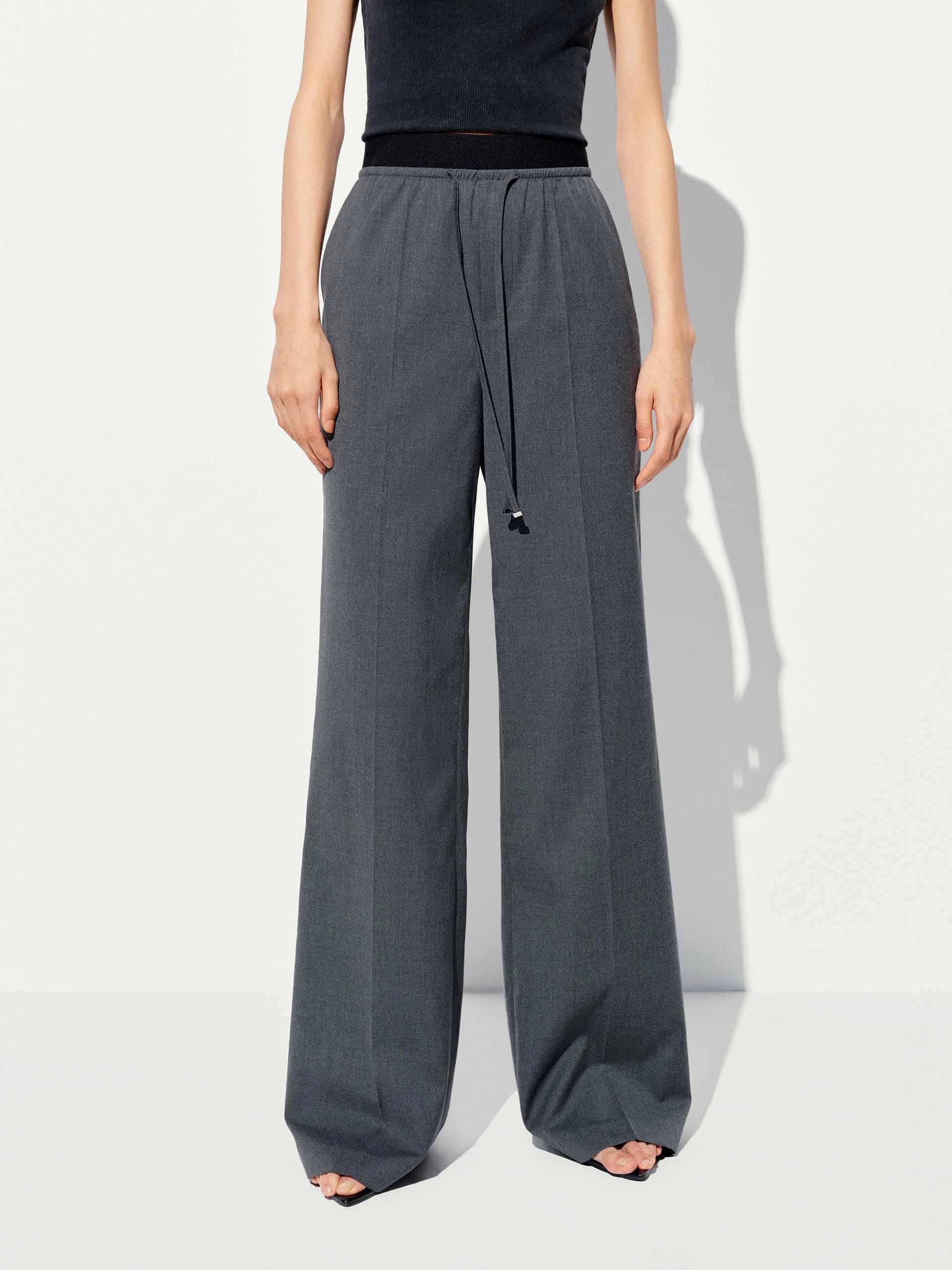 Drawstring Side Pockets Trousers HeatRegulating