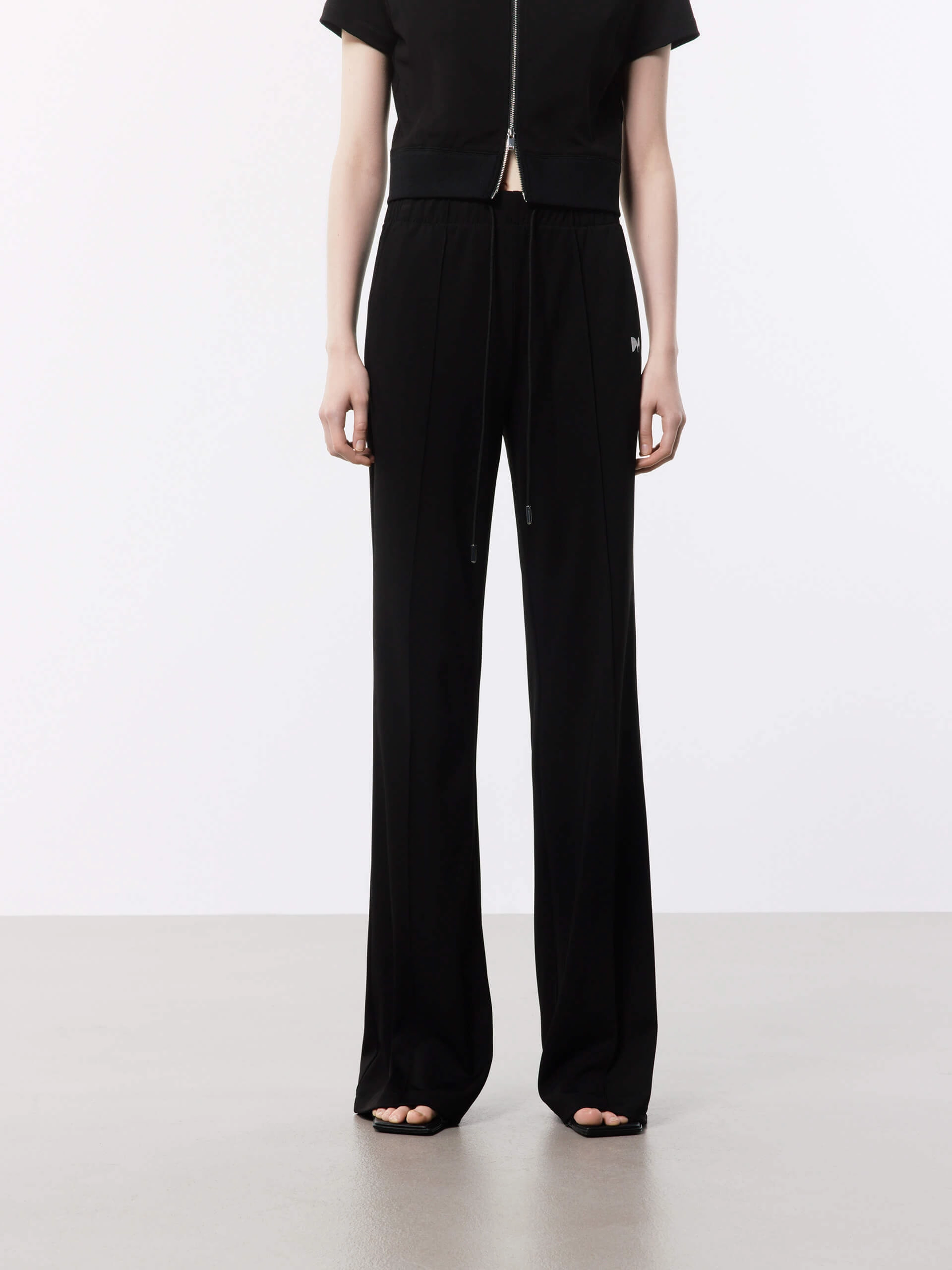 Easy Flex Design Drawstring Waist Logo Pants
