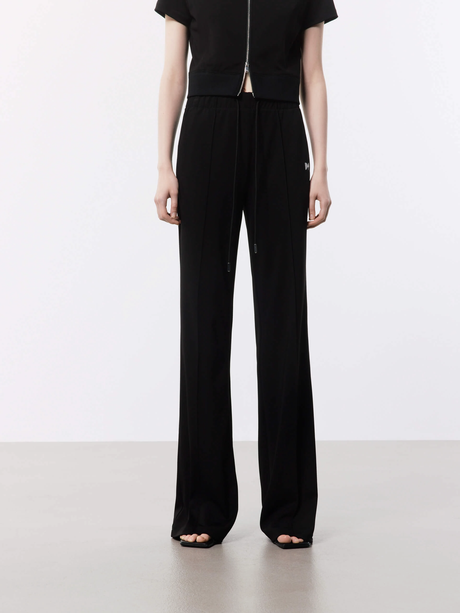 Perfect Fit Wear Drawstring Waist Logo Pants