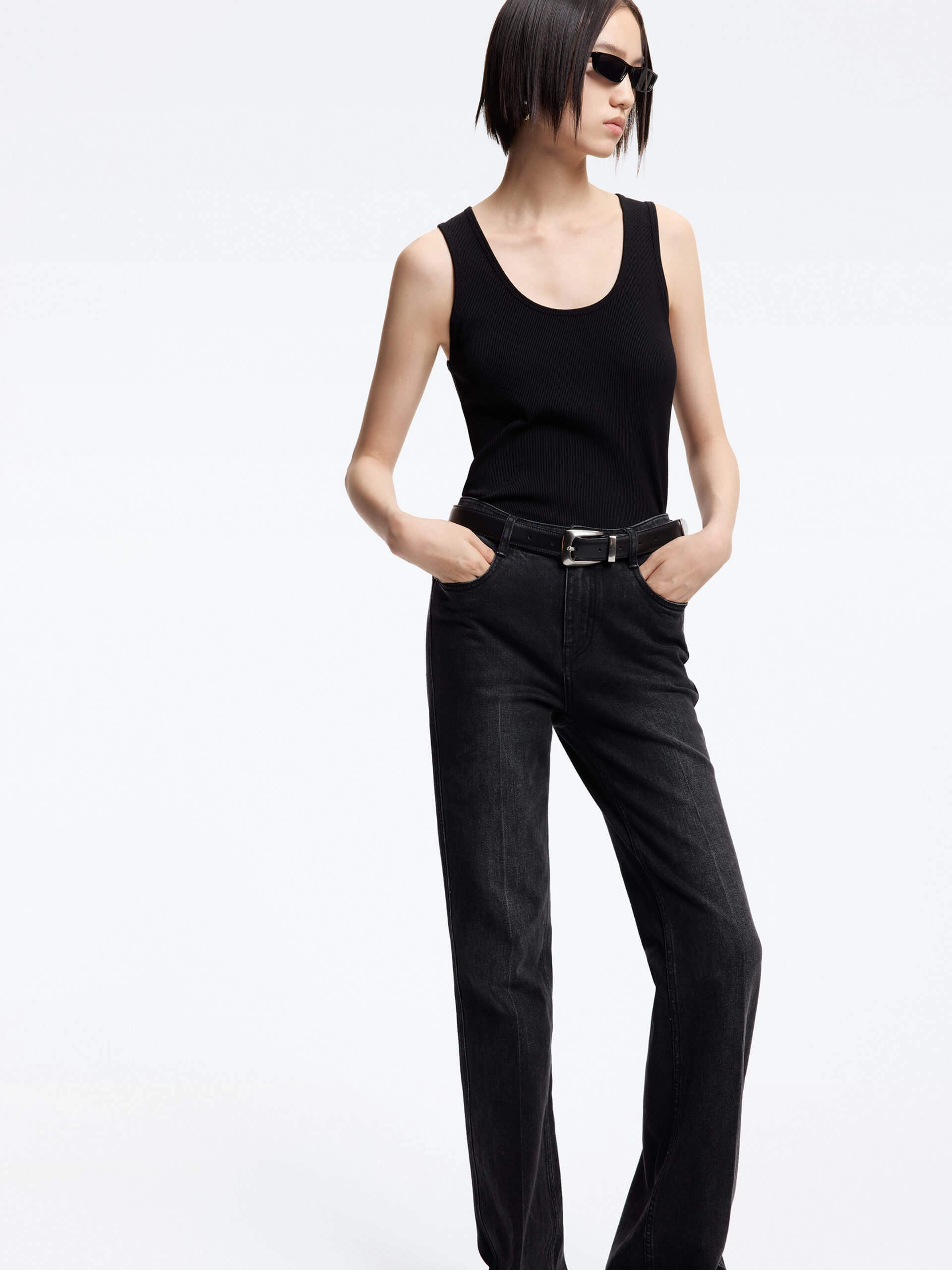 ThermalLining Scoop Neck Knitted Tank