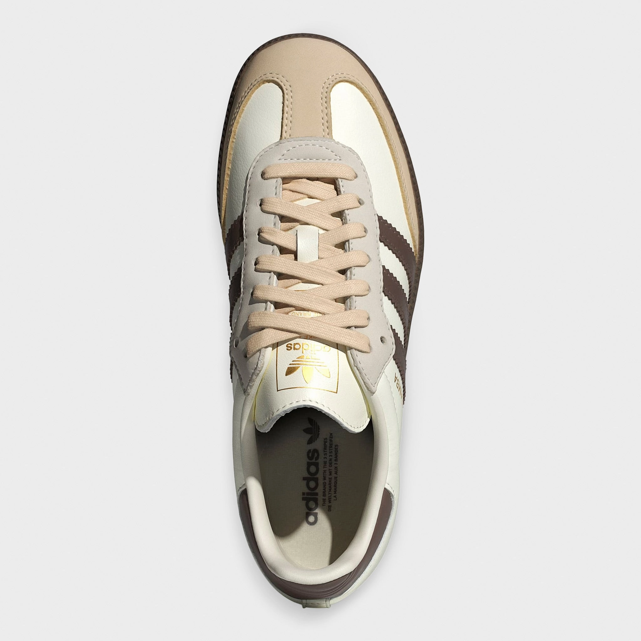 Shock Dispersing Hexagons adidas Women's Samba OG Off White / Earth Strata - Gum
