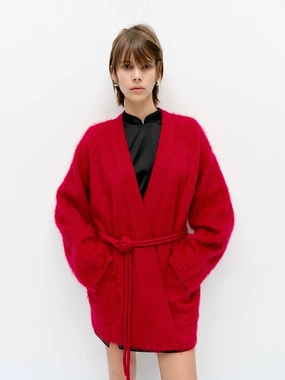 Loose Brushed Cardigan Comfy Style