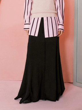 Distressed Detail Maxi Skirt Light Coverage