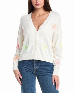 Soft and Stylish WISPR Sketch Embroidered Silk-Blend Cardigan