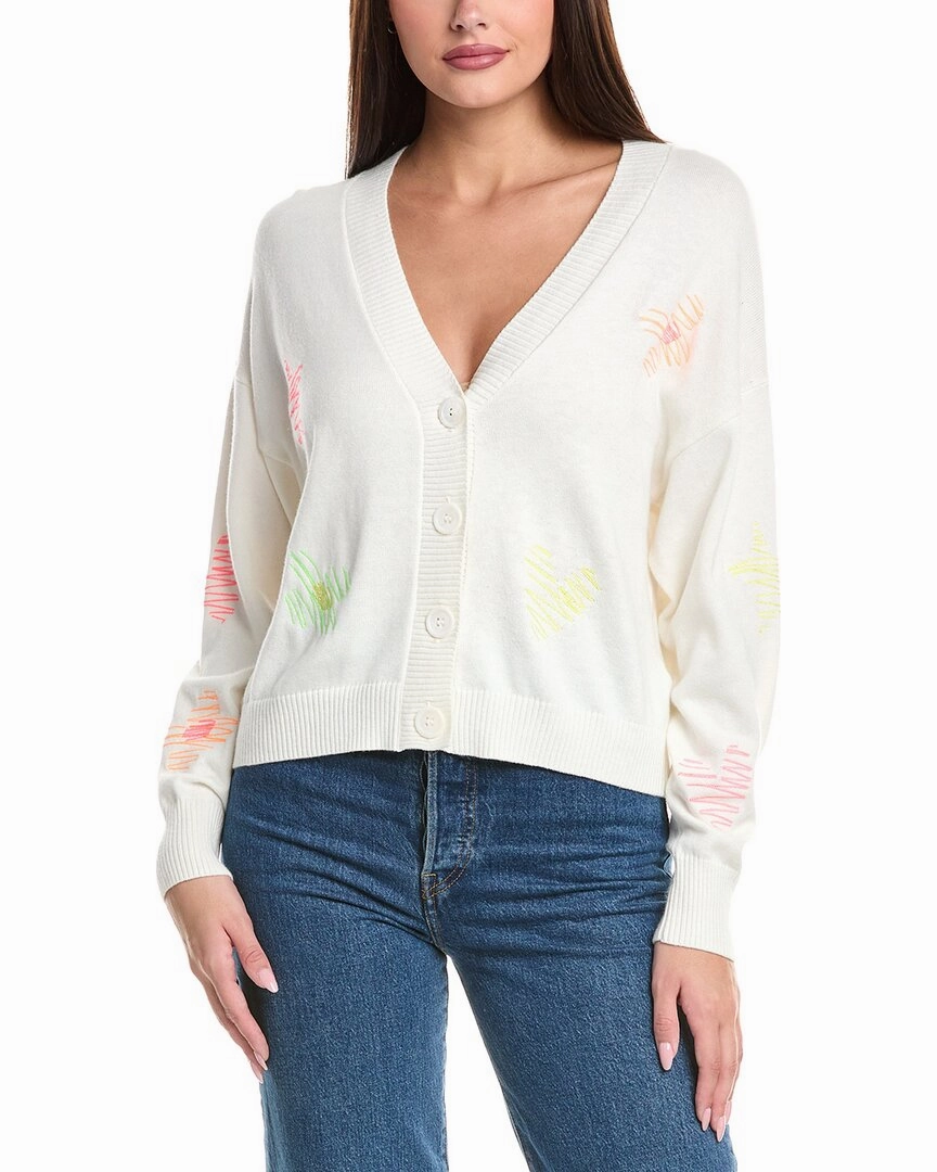 Soft and Stylish WISPR Sketch Embroidered Silk-Blend Cardigan