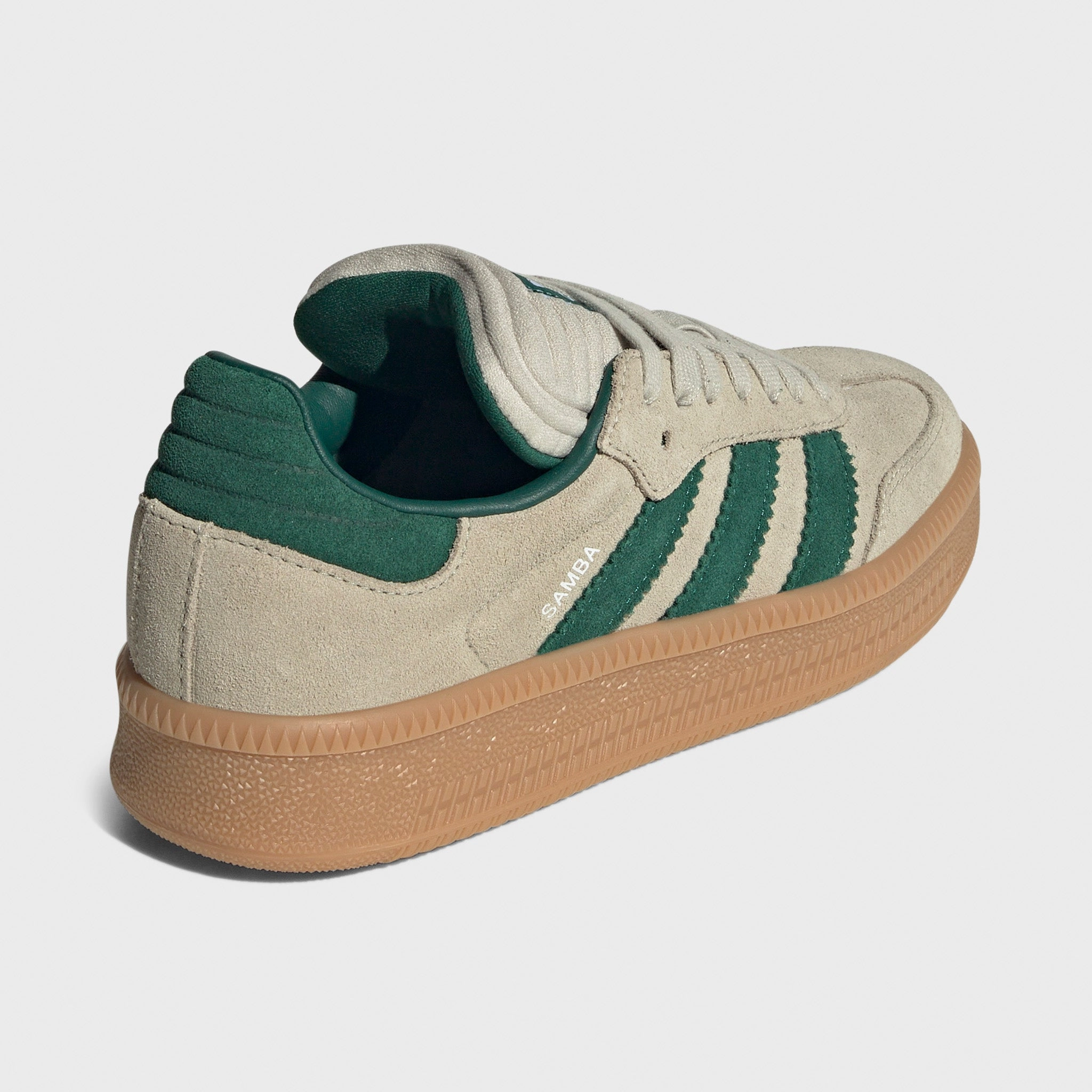 adidas Juniors' Samba XLG Tan / Green Reflective details Long Travel