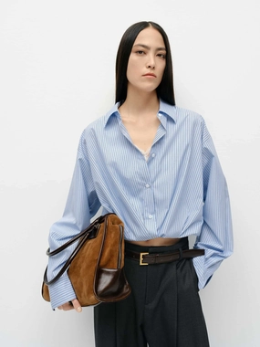 Paneled Cropped Shirt Casual Tank Hypoallergenic Fiber