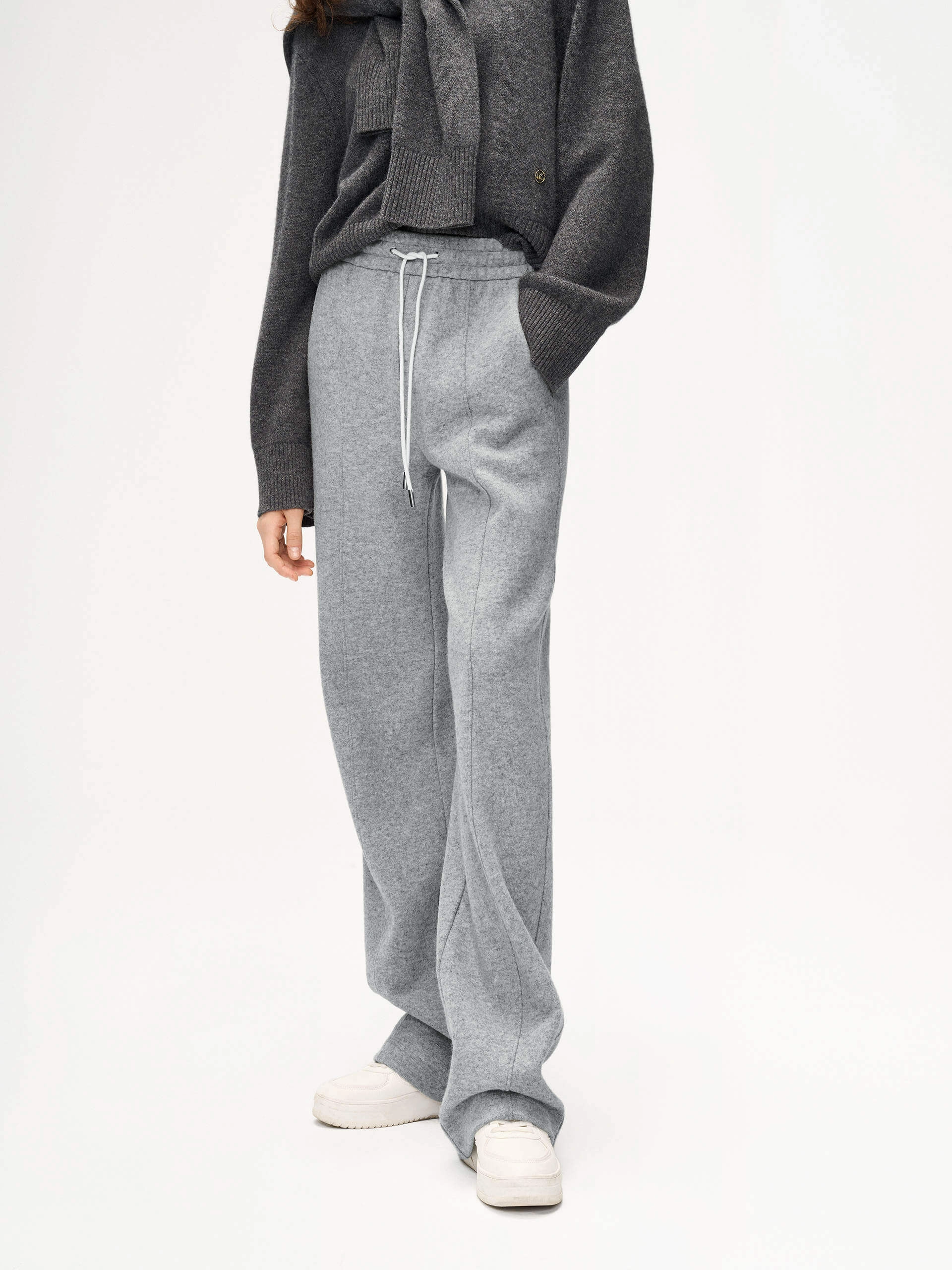 Anti Pilling Treatment Urban appeal Straight Drawstring Pants