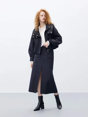 Front Slit Cargo Skirt Ready For Action