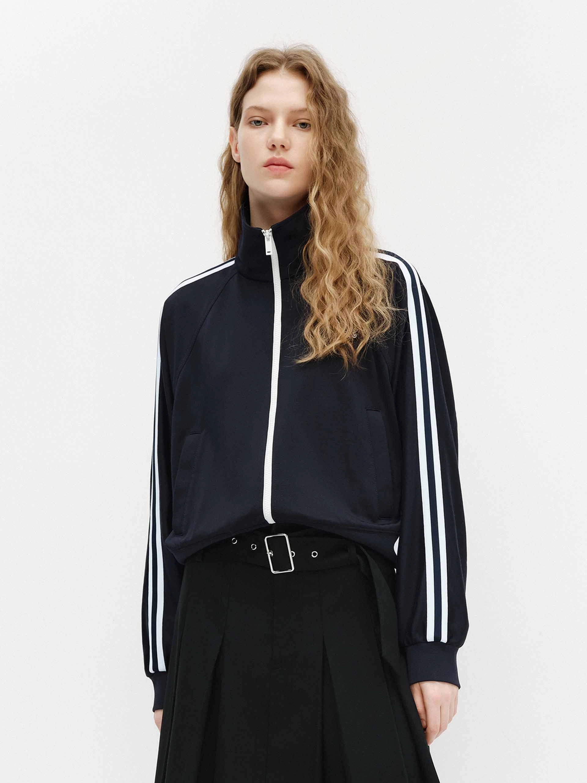 Contrast Trim Short Jacket Snag Proof Surface Pastel Shade