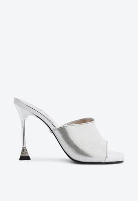 Simple Glam Nattie Metallic Leather Sandal