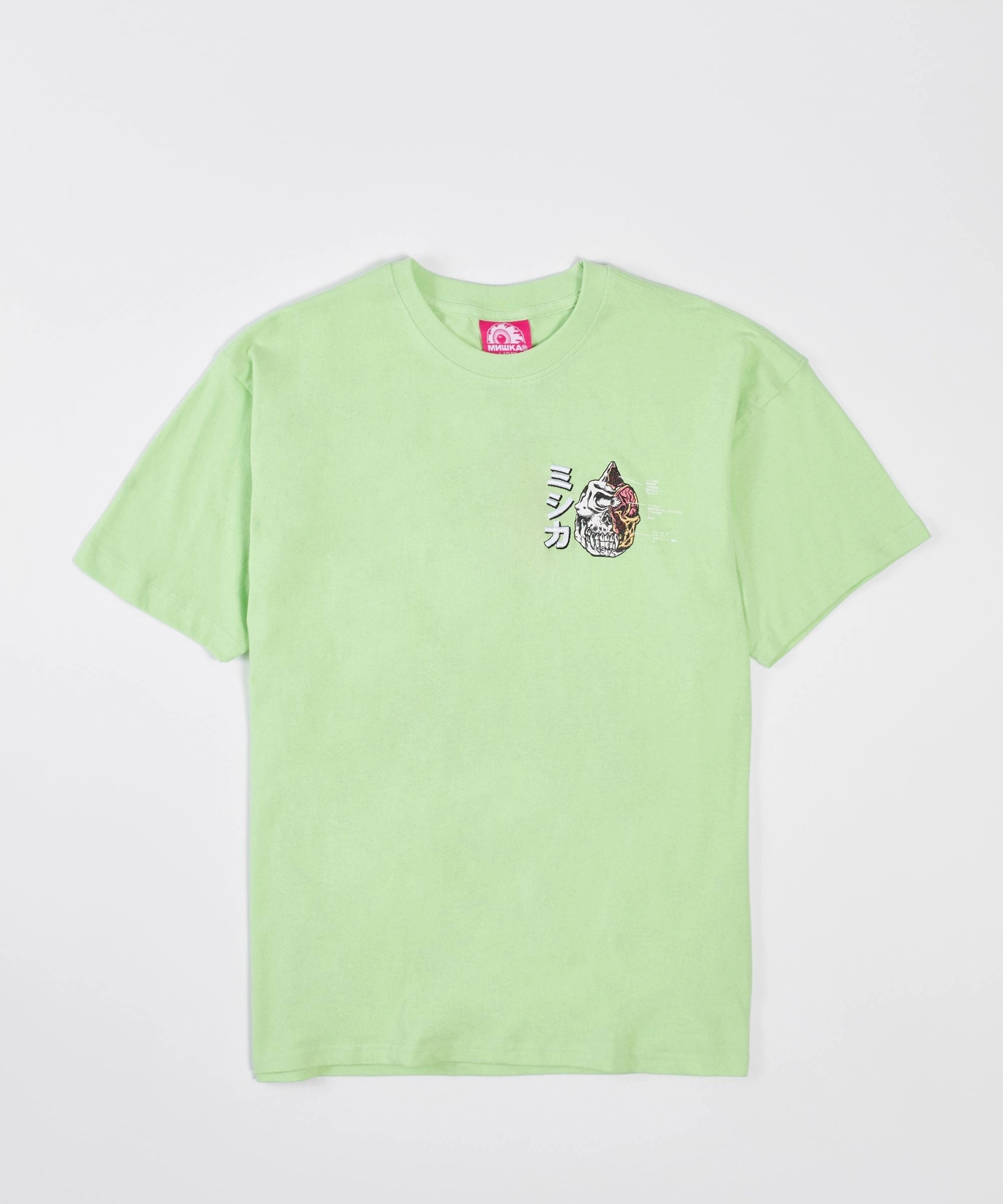 Mishka Foreign Cyco Short Sleeve Tee - Light Green OversizedSilhouette Fray Resistant Edges