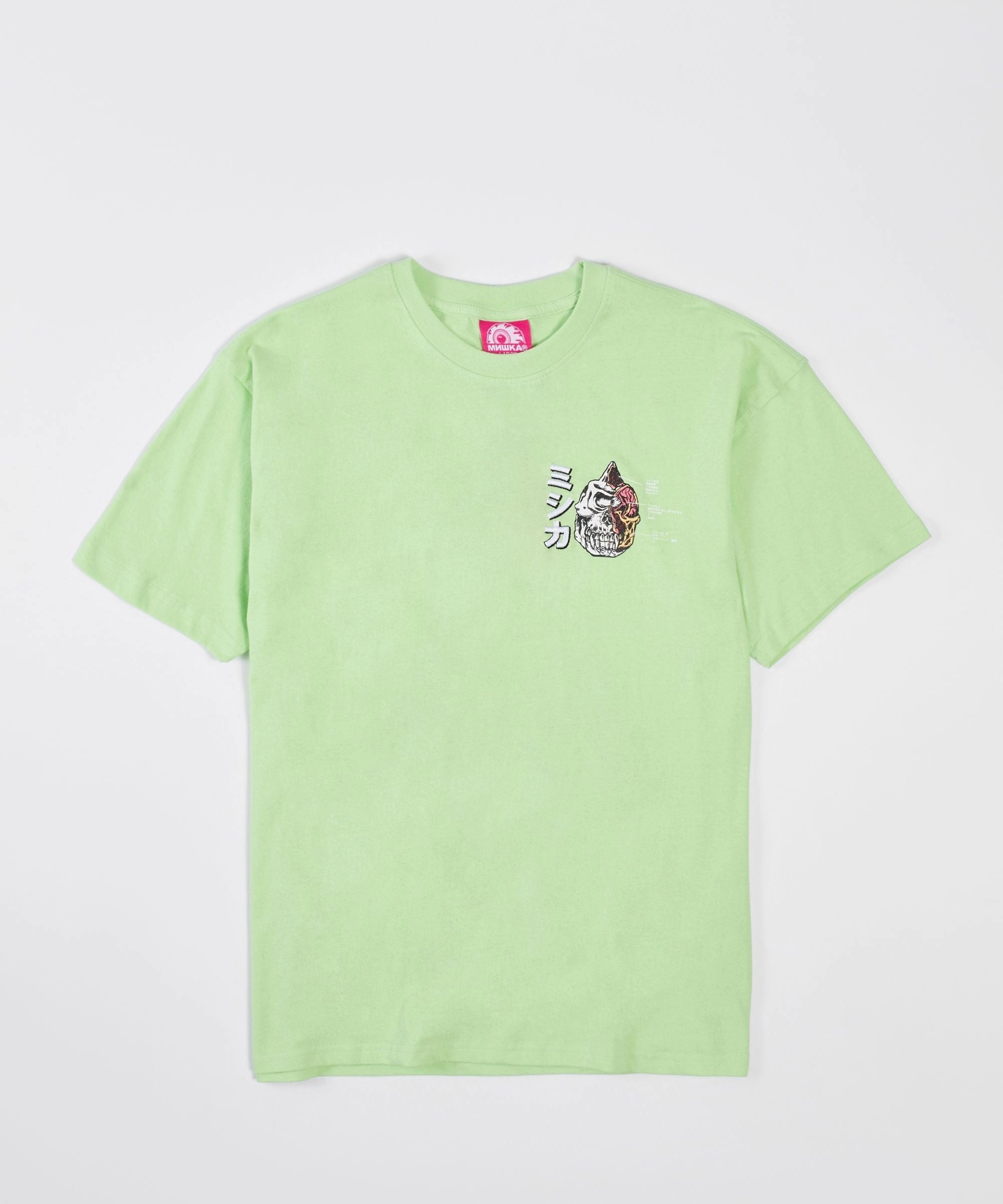 Mishka Foreign Cyco Short Sleeve Tee - Light Green Summer Wardrobe RibbedTrims