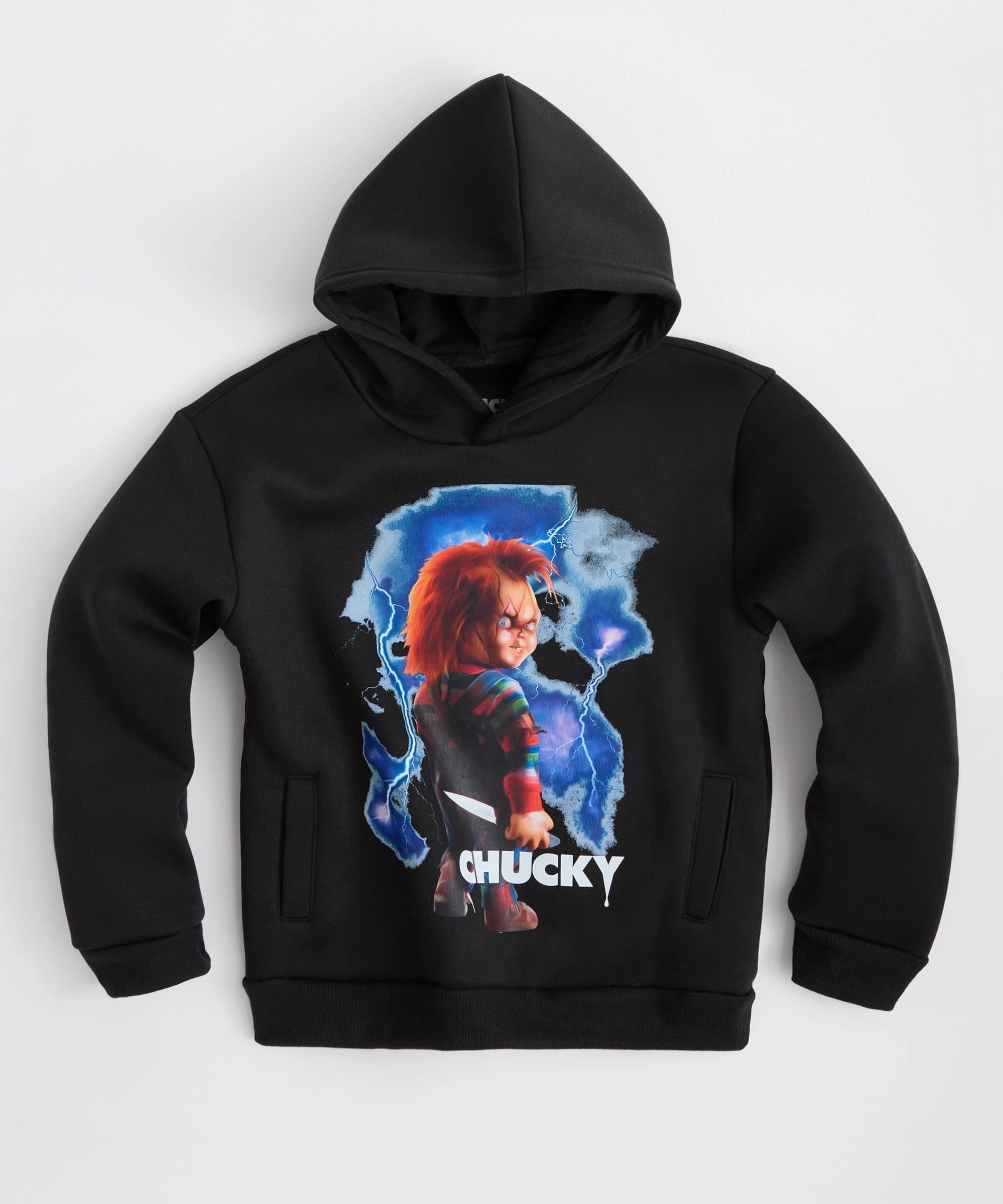 Chucky Epic Graphic Print Hoodie - Black UVProtectionCoating