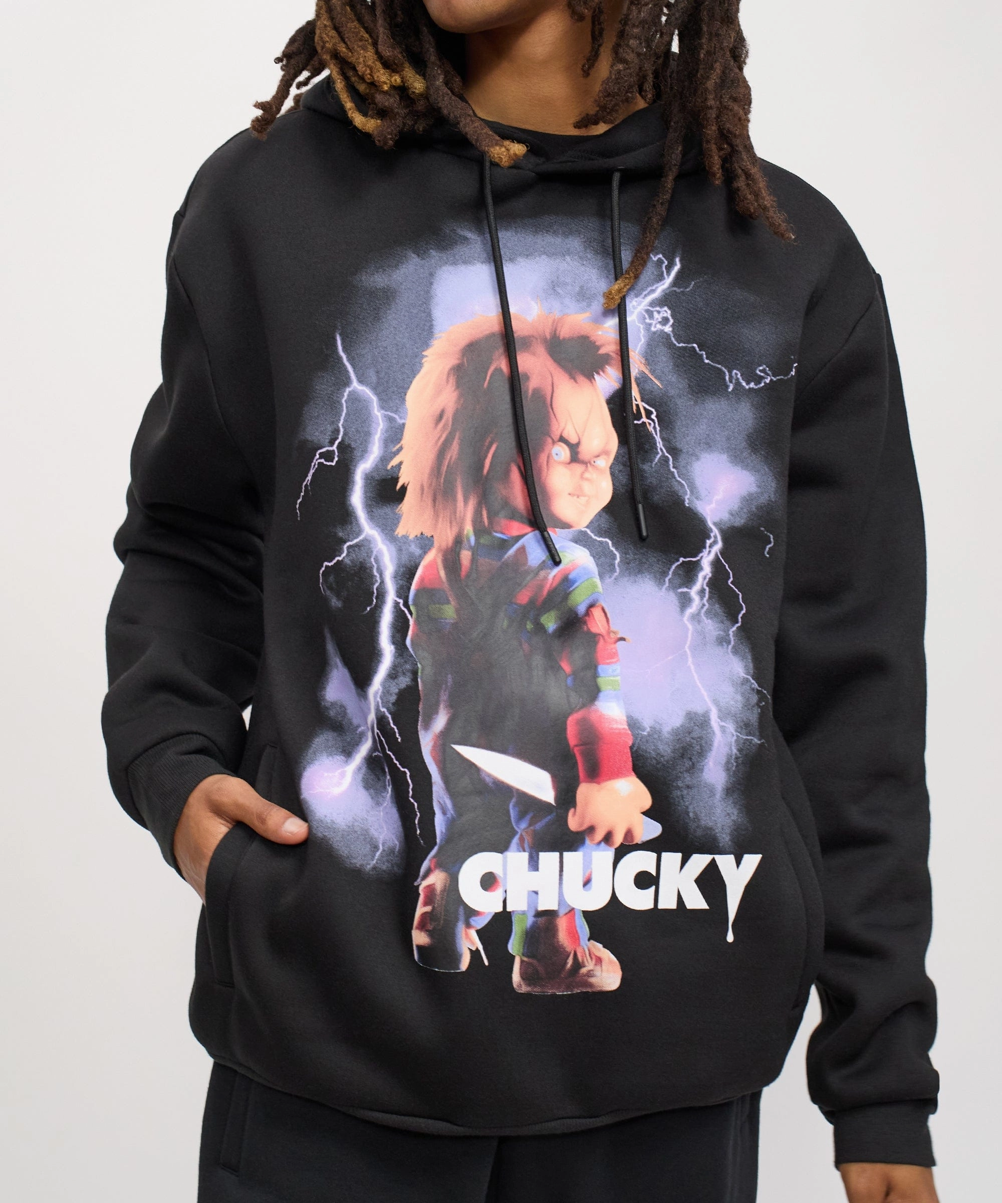 CrossGrain Fabric Chucky Epic Graphic Print Hoodie - Black