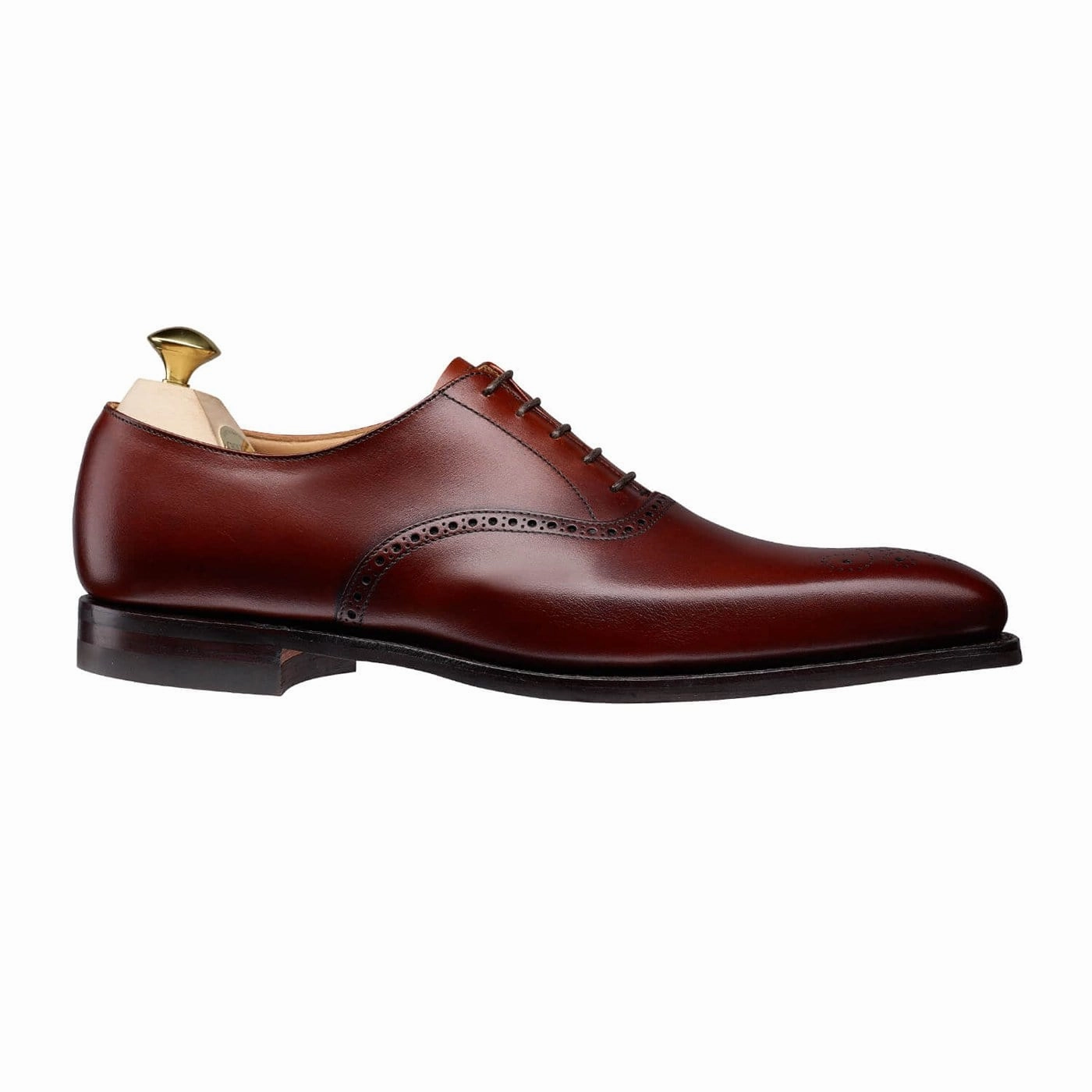 Edgware Chestnut Burnished Calf Street Style Spanish Leather Oxfords