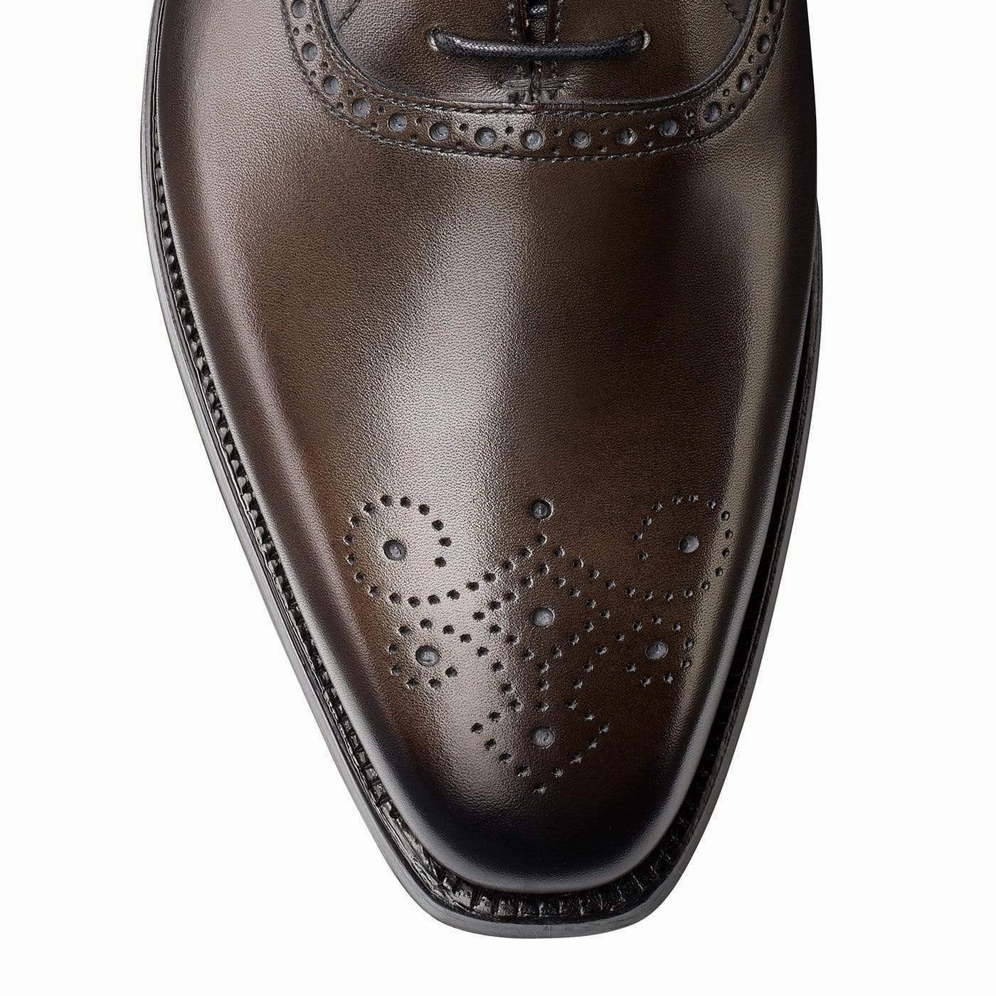 Edgware Grey Burnished Calf Durable Design Cushioned Support Professional Setting