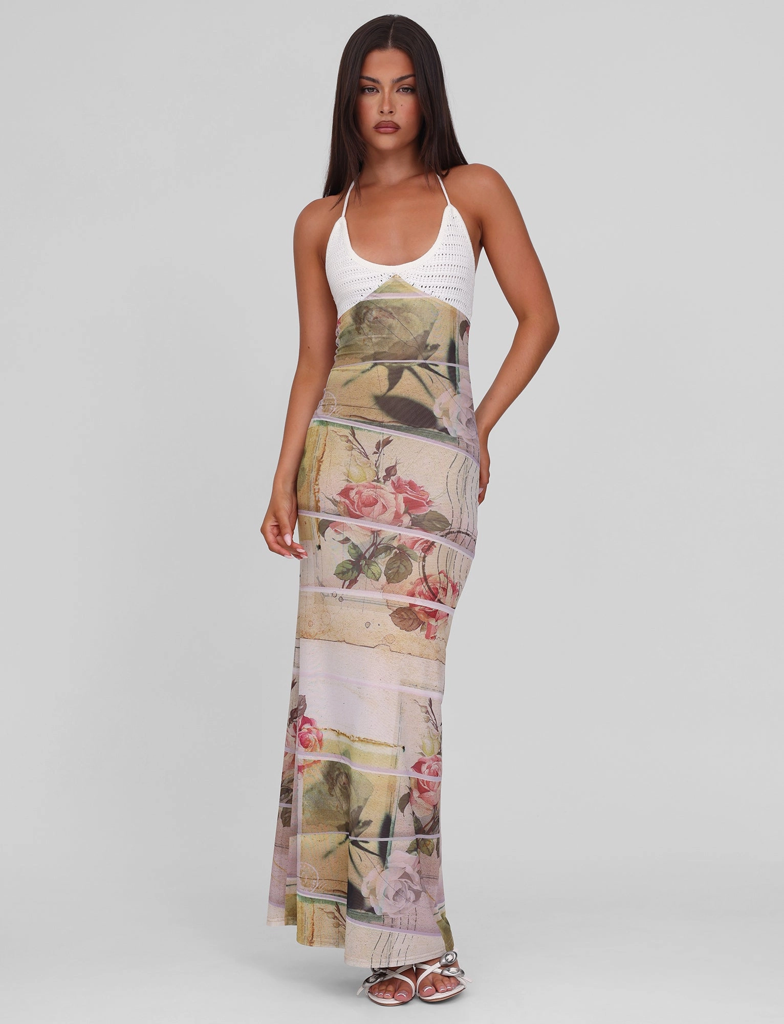 TILLEY MAXI DRESS - ROSE POSTCARD Insulating-Lining Fair-Trade