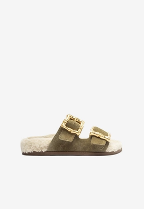 High Rebound Foam breathable materials Enola Weekend Sporty Cow Suede Sandal