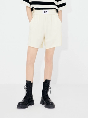Elastic Waist Cotton Shorts Trendy Design ElasticCuffs