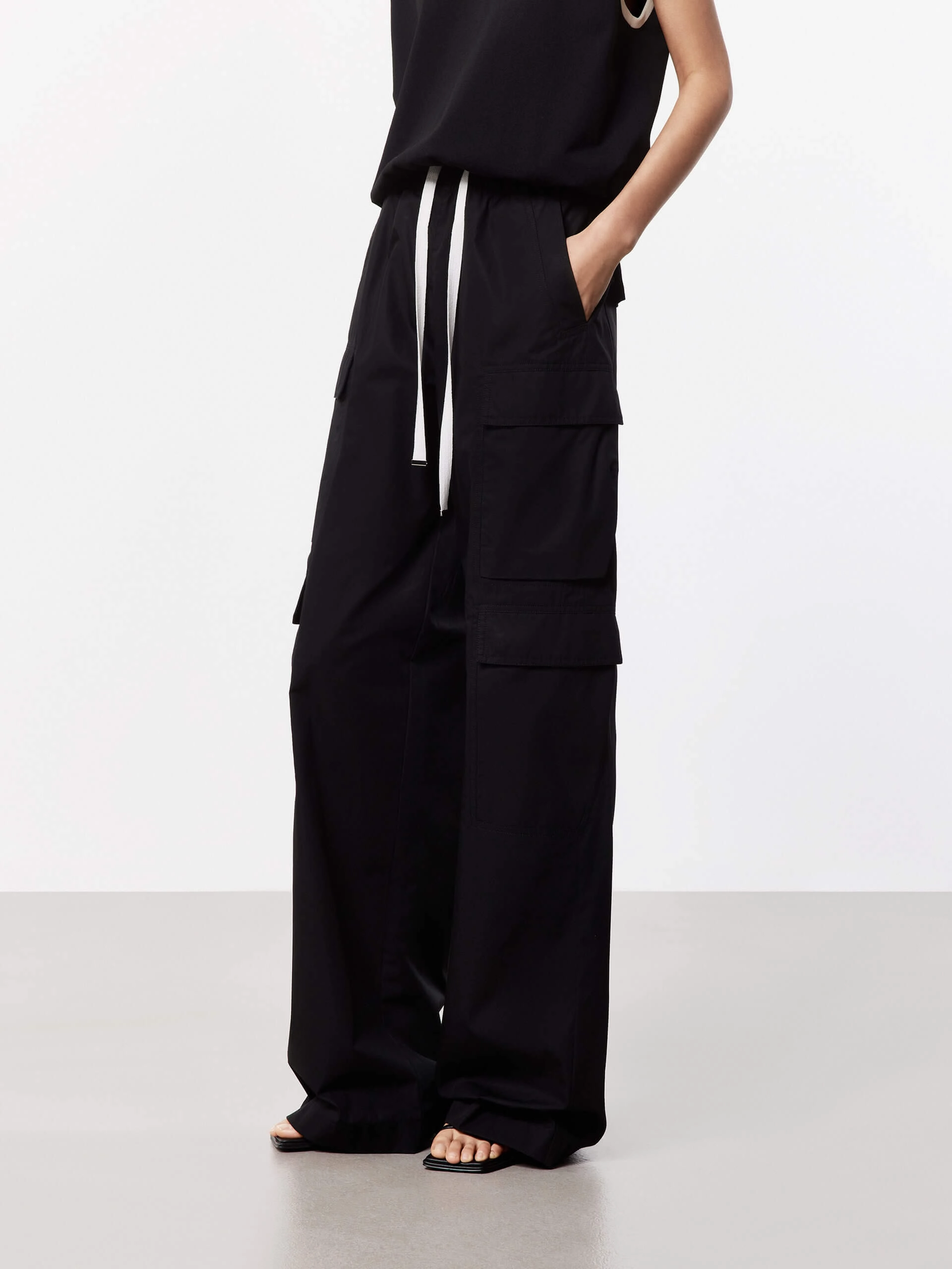 Quick Slip Elasticated Straight Leg Pants