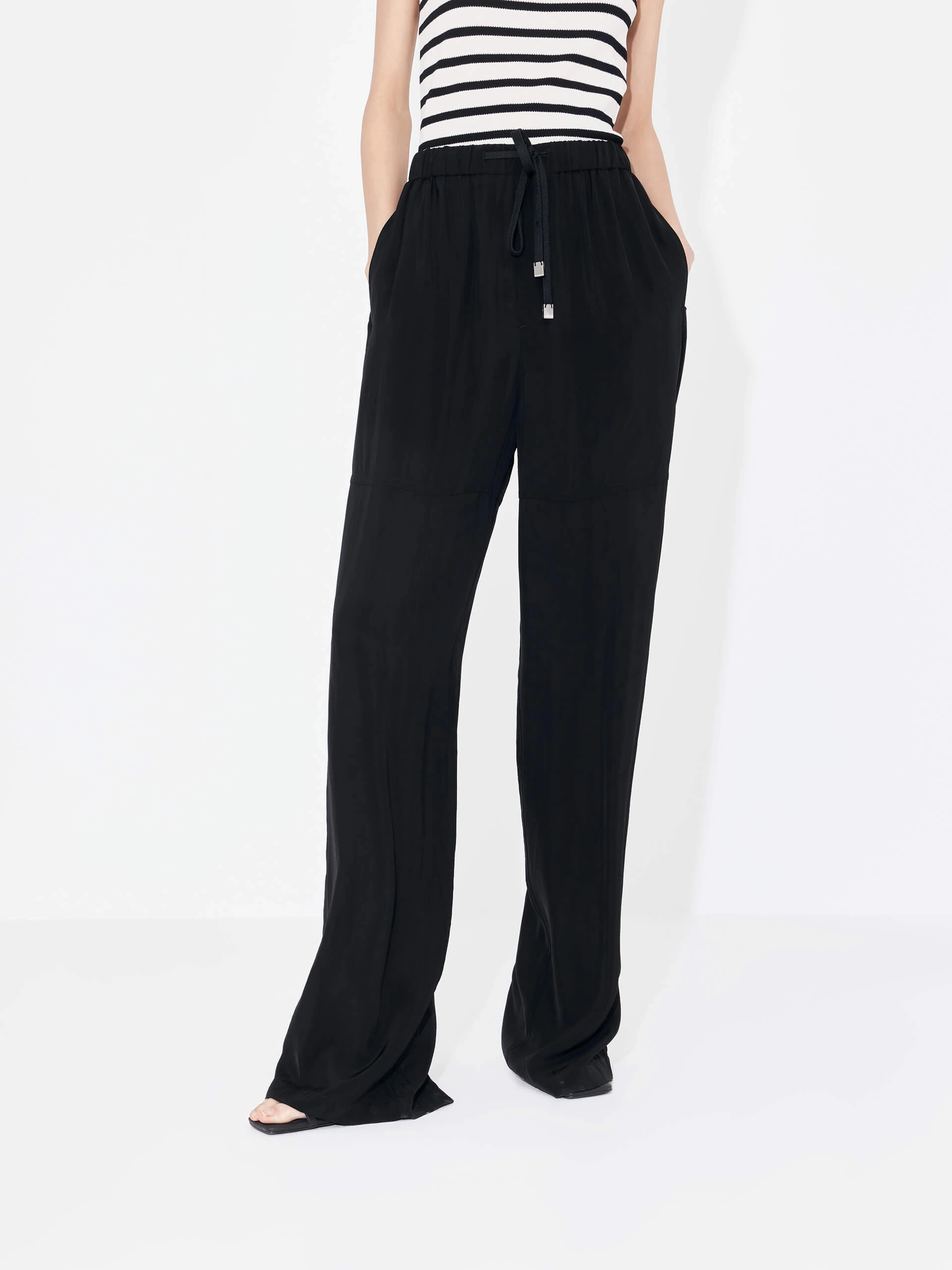 Active Wear Sophisticated Look Elasticated Waist Track Pants