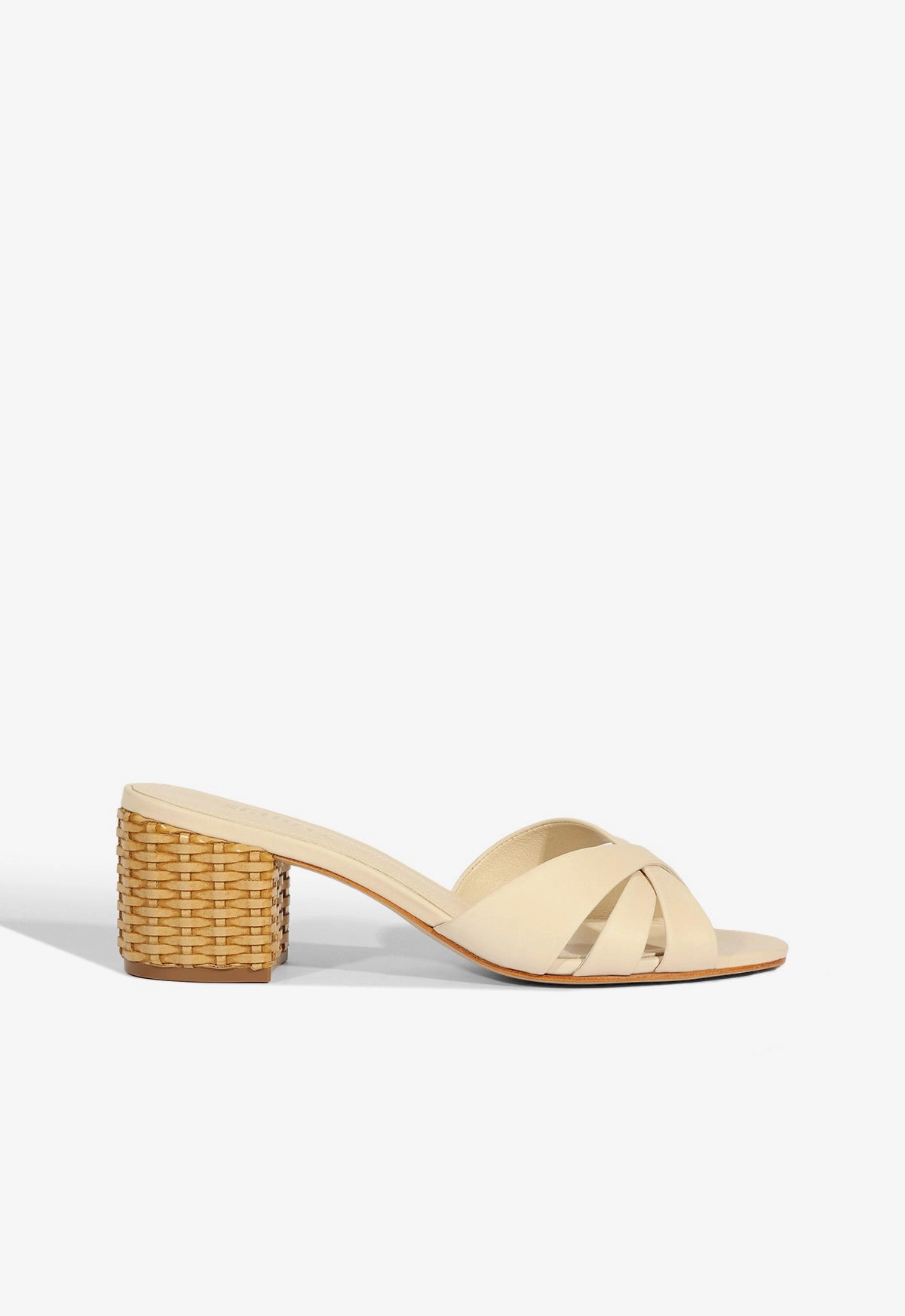 Keefa Straw Mule Sandal Neon Glow Foot Love