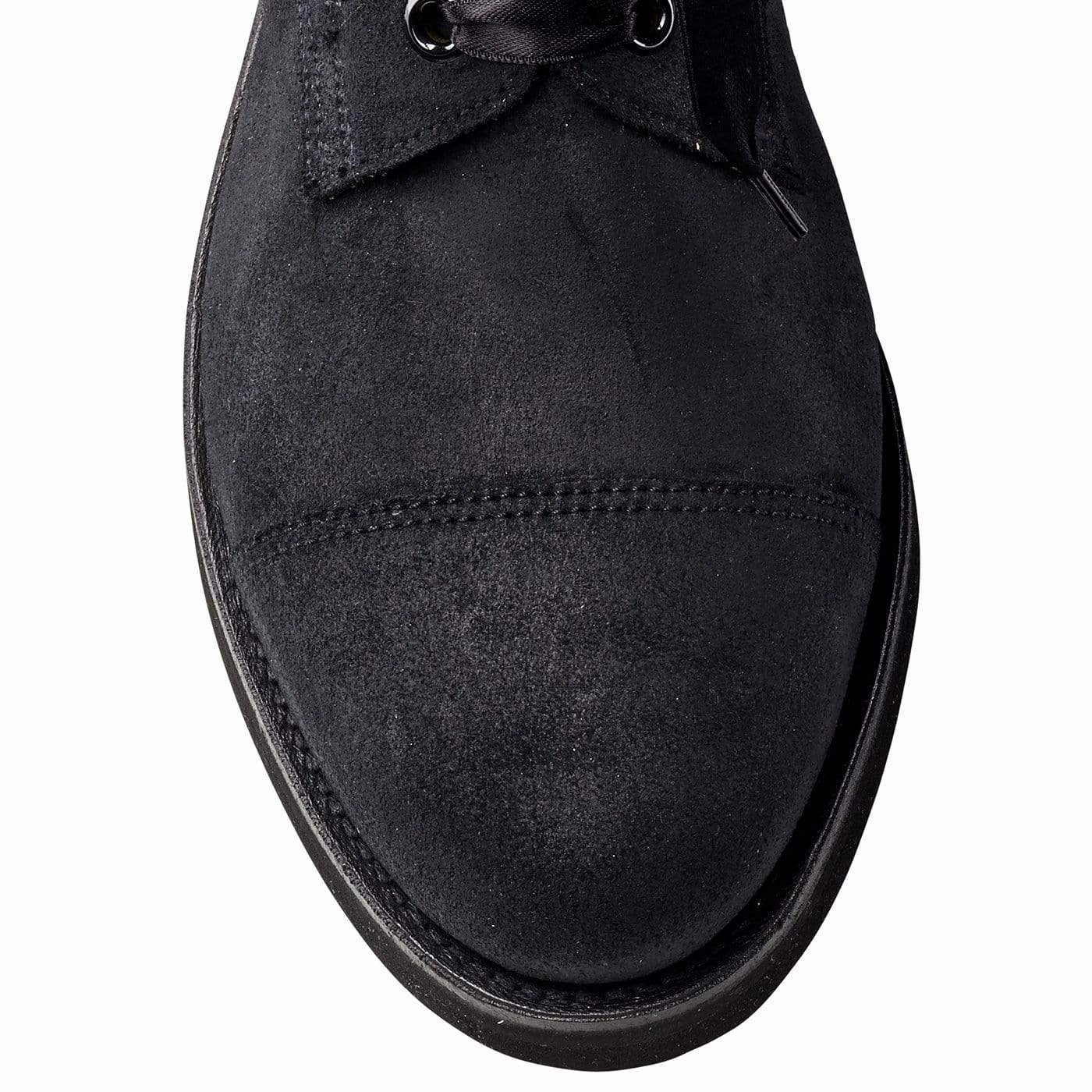 Stable Support Functional Minimalist Ella Black Rough-Out Suede