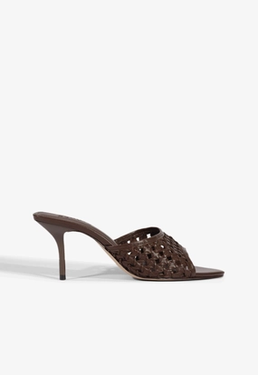 Slide Style Adjustable Ankle Closure Elodie Braided Sandal