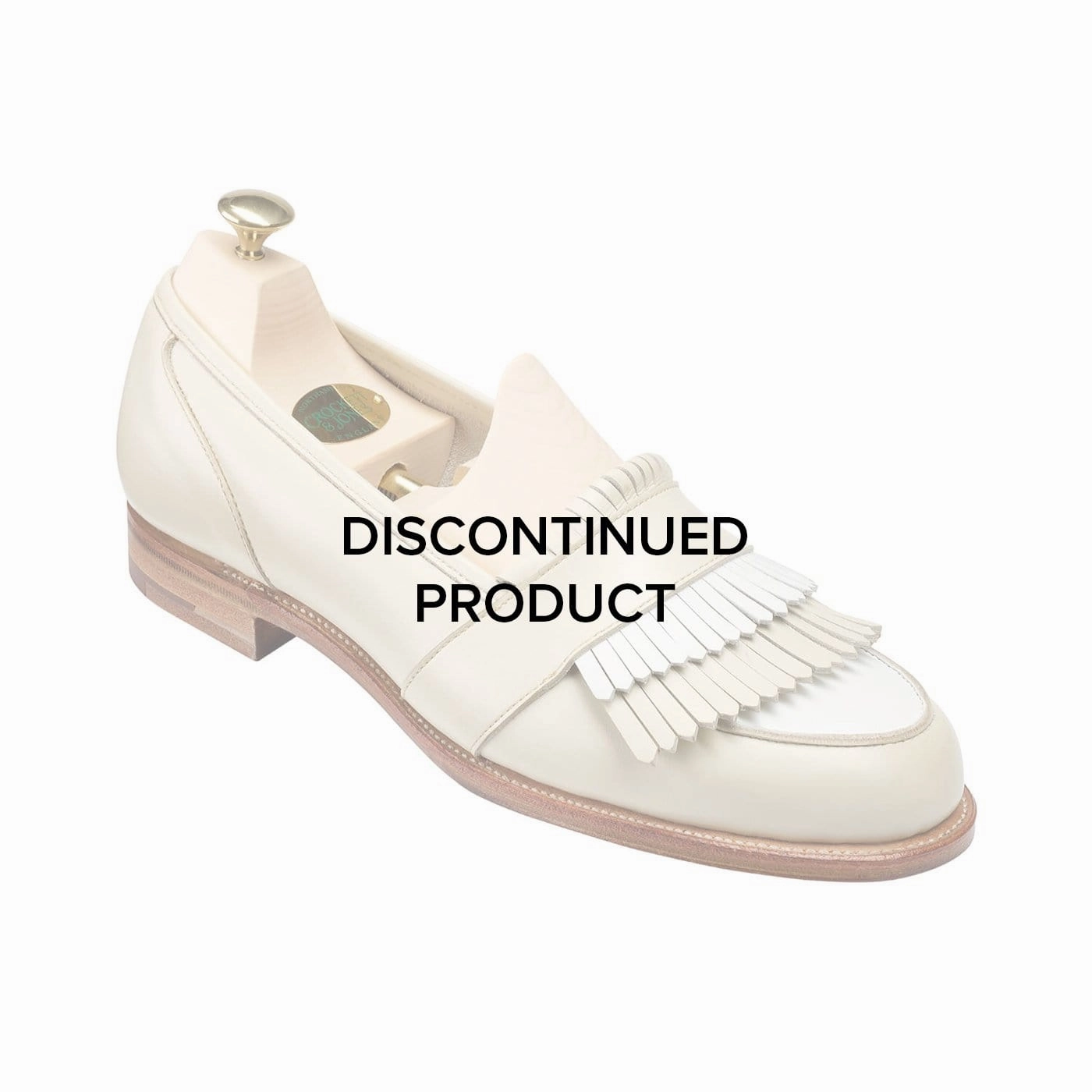 Emma Ivory & White Calf Stretchable Upper Peak Jog