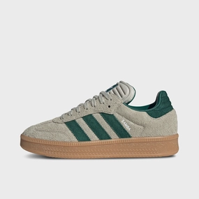 adidas Samba XLG Putty Grey / Collegiate Green - Gum Flexible Material