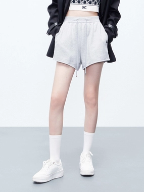 Cotton Drawstring Waist Shorts Seamless Wear Non Iron Technology