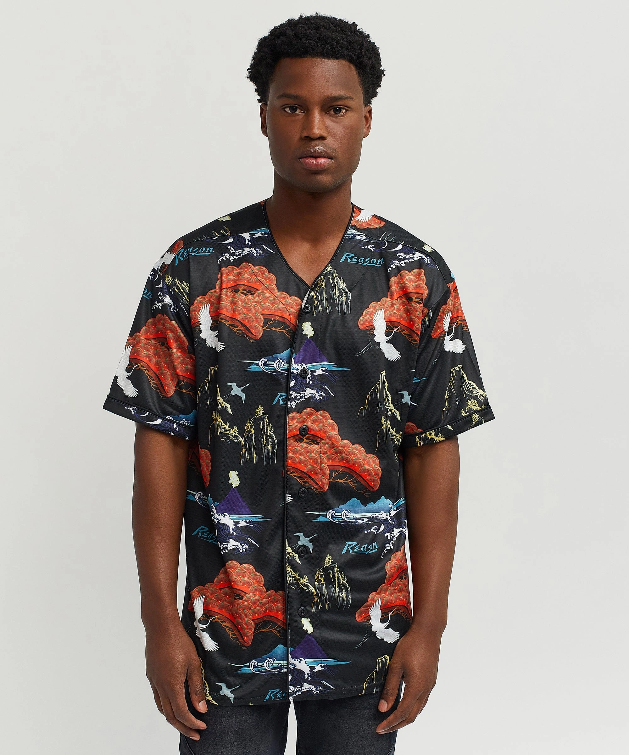 TexturedSurface Stain Resistant Treatment Eruption Baseball Jersey