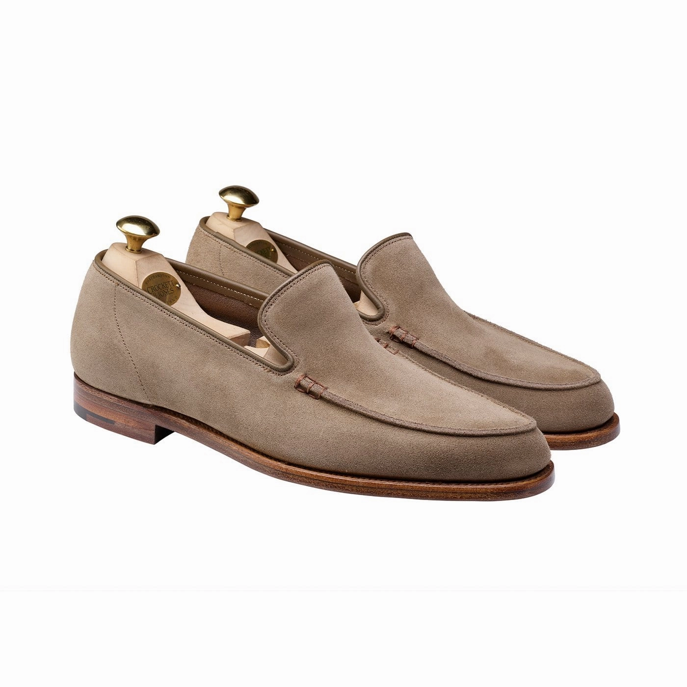 Salcombe Khaki Suede Wood Walk