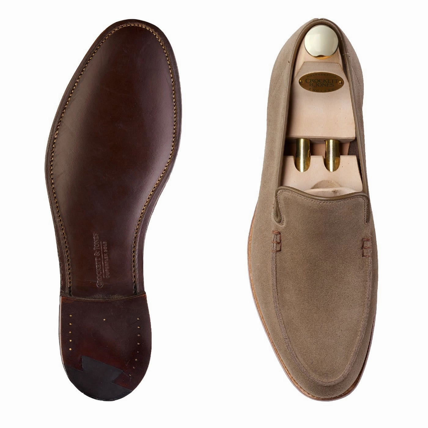 Salcombe Khaki Suede Firm Steps