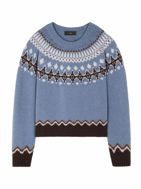 Alanui Women's Sweaters Clear blue Comfy and Cozy