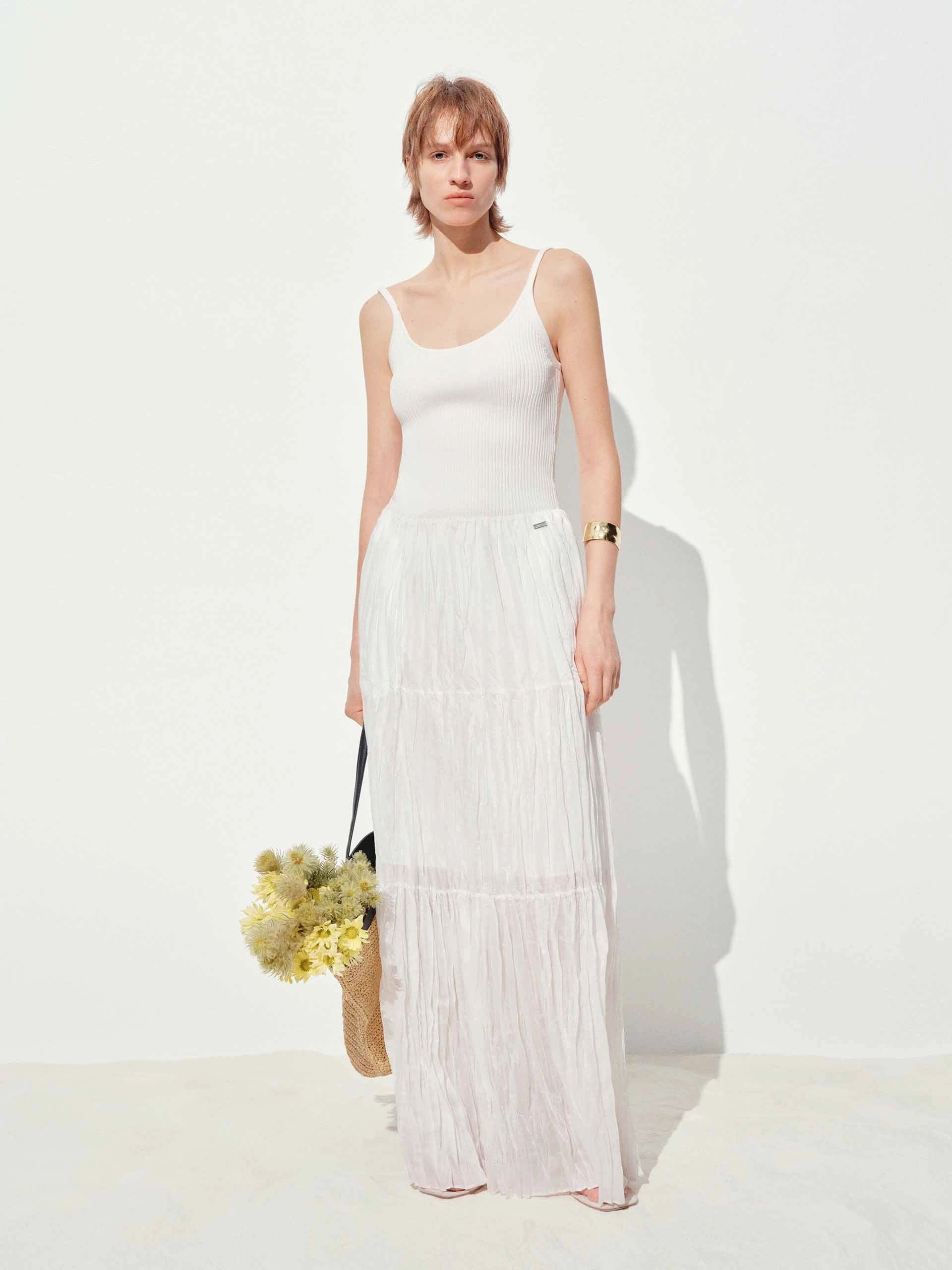 Perfectly Fit Look Paneled Maxi Tank Dress