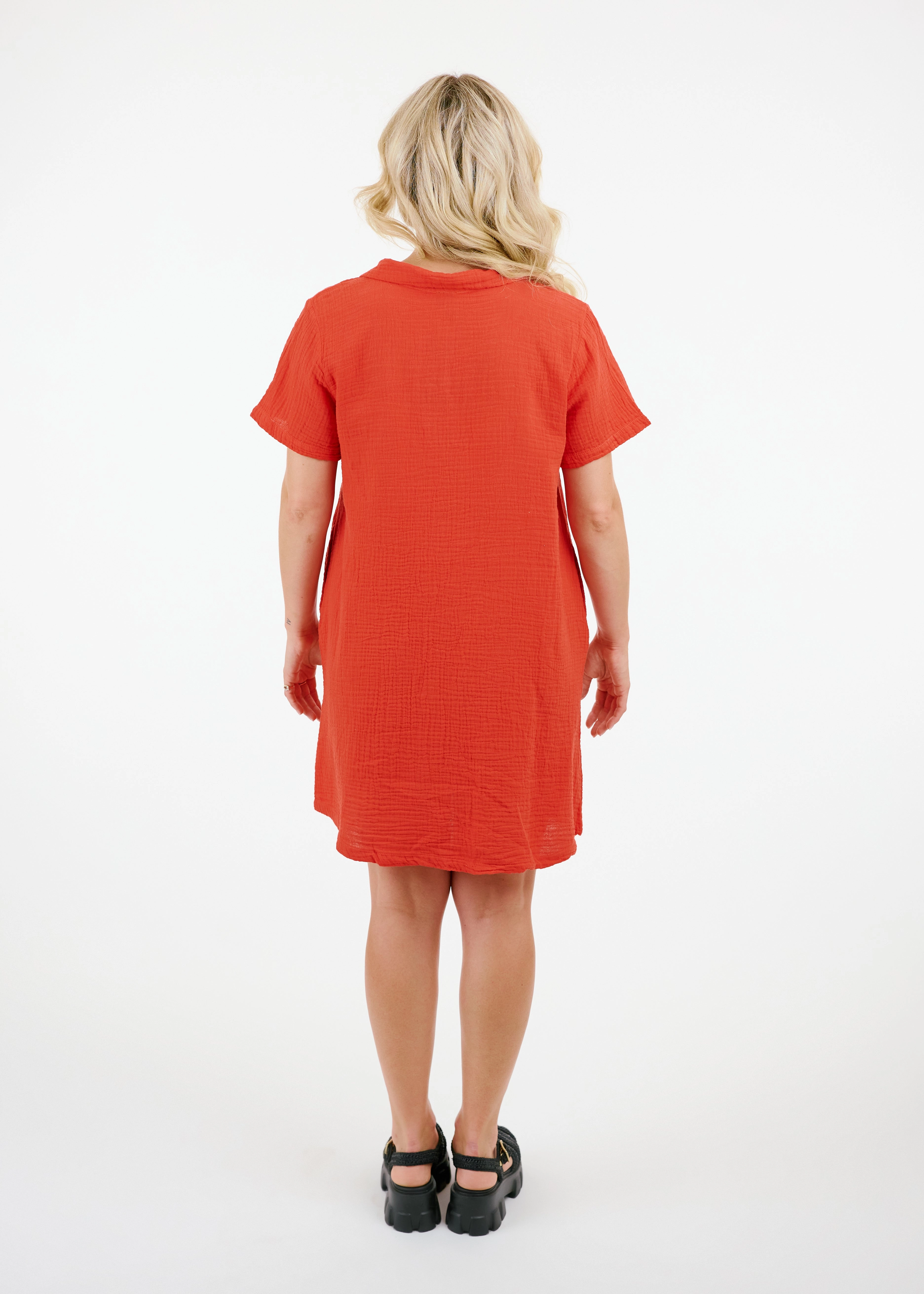 Evadne Dress Back Slit Layer Combo