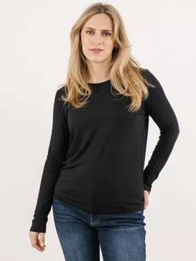 Stretchable Knit HighDensity Weave Ever After Top